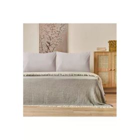 Evidea Soft Hevin Antrasit 220x240 cm Çift Kişilik Yatak Örtüsü
