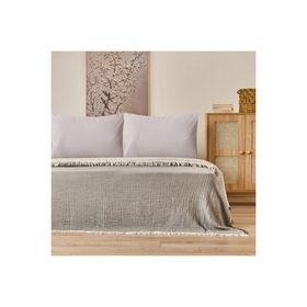 Evidea Soft Hevin Antrasit 220x240 cm Çift Kişilik Yatak Örtüsü