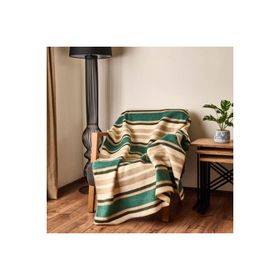 Evidea Soft Huzra Yeşil 130x170 cm Pamuklu TV Battaniyesi