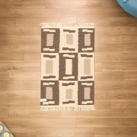 Evidea Soft Lindos Ekru 60x90 cm Çift Taraflı Kilim