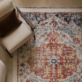 Evidea Soft Milas Gri 160x230 cm Madalyon Desenli Halı