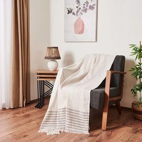 Evidea Soft Naturel Ekru 180x210 cm Koltuk Örtüsü