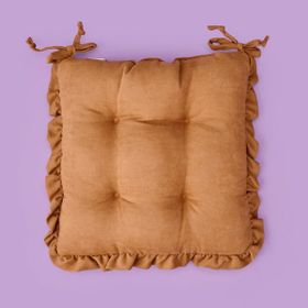 Evidea Soft Nora 40x40 cm Açık Kahverengi Sandalye Minderi
