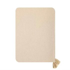 Evidea Soft Pallium Püsküllü Bej 150x220 cm Masa Örtüsü