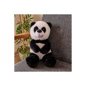 Evidea Soft Panda Figürlü Siyah Beyaz 35 cm Yastık