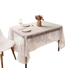 Evidea Soft Party Beyaz 140x220 cm Masa Örtüsü