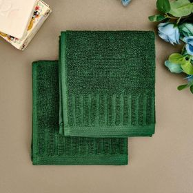 Evidea Soft Patte Yeşil 30x30 CM 2'li Havlu Seti