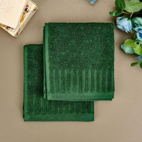 Evidea Soft Patte Yeşil 30x30 CM 2'li Havlu Seti