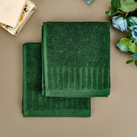 Evidea Soft Patte Yeşil 30x30 CM 2'li Havlu Seti