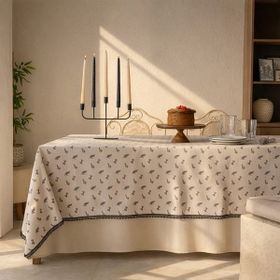Evidea Soft Pine Ekru 140x200 cm Masa Örtüsü