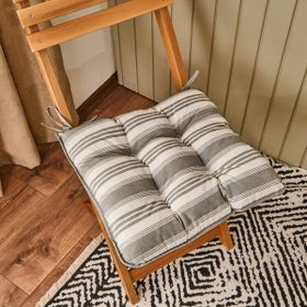 Evidea Soft Pute Ekru Yeşil 43x43 CM Sandalye Minderi