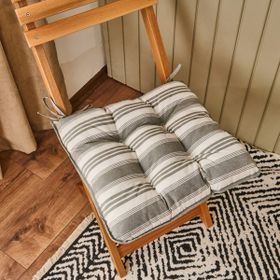 Evidea Soft Pute Ekru Yeşil 43x43 CM Sandalye Minderi