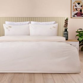 Evidea Soft Ravela Krem Çift Kişilik Nevresim Takımı