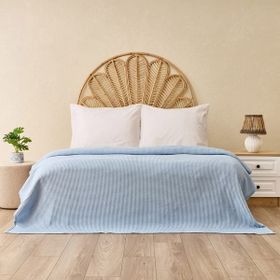 Evidea Soft Rete Mavi 200x220 cm Çift Kişilik Pike