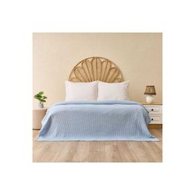 Evidea Soft Rete Mavi 200x220 cm Çift Kişilik Pike