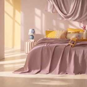 Evidea Soft Rete Mor - 200x220 cm Çift Kişilik Pike