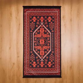 Evidea Soft Ruby Afgan Desenli Kırmızı 80x150 cm Halı