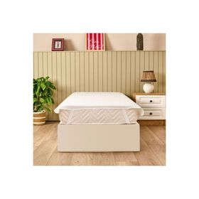 Evidea Soft Sane 100x200 cm Beyaz Basic Tek Kişilik Sıvı Geçirmez Lastikli Alez