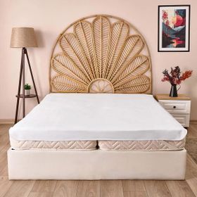 Evidea Soft Sane 160x200 cm Beyaz Basic Çift Kişilik Sıvı Geçirmez Lastikli Alez