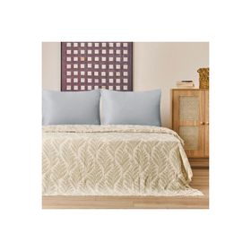 Evidea Soft Sardin Ekru Haki 220x240 cm Çift Kişilik Yatak Örtüsü