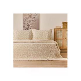 Evidea Soft Selimi Bej 230x250 cm Çift Kişilik Yatak Örtüsü Seti