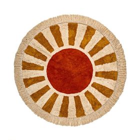 Evidea Soft Sonne Tufting Ekru 90x90 cm Banyo Paspası