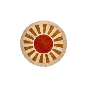 Evidea Soft Sonne Tufting Ekru 90x90 cm Banyo Paspası