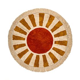 Evidea Soft Sonne Tufting Ekru 90x90 cm Banyo Paspası