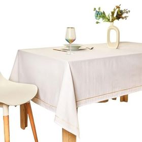 Evidea Soft Stripe Ekru 150x220 cm Masa Örtüsü