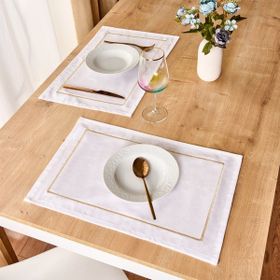 Evidea Soft Stripe Ekru 34x50 cm 2'li Amerikan Servis