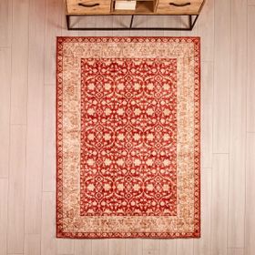Evidea Soft Sultan Afgan Desenli Kırmızı 160x230 cm Halı