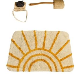 Evidea Soft Sun Tufting Ekru 60x90 cm Banyo Paspası