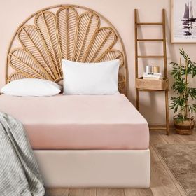 Evidea Soft Toz Pembe 160x200 cm Çift Kişilik Lastikli Çarşaf