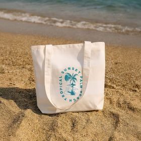 Evidea Soft Tropical 50x45 cm Ekru Çanta