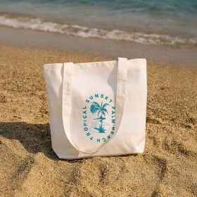 Evidea Soft Tropical 50x45 cm Ekru Çanta