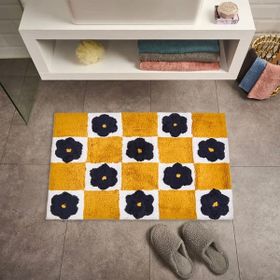 Evidea Soft Tufting Heart Hardal Ekru 60x90 cm Banyo Paspası
