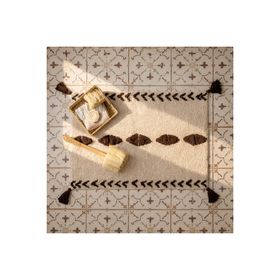 Evidea Soft Tufting Thek Ekru 60x90 cm Banyo Paspası