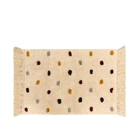 Evidea Soft Tufting Vira Ekru Siyah 60x90 cm Banyo Paspası