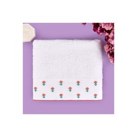 Evidea Soft Urban Delight Braga Ekru Turuncu 50x90 cm Yüz Havlusu