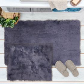 Evidea Soft Venüs Post Antrasit 60x100 cm + 50x60 cm 2'li Klozet Takımı