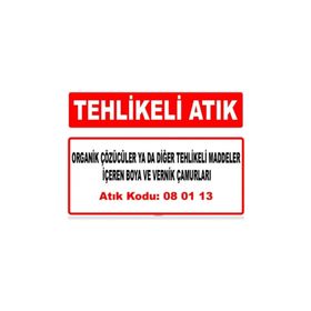 Evim Shopping A 080113-1 Boya Çamurları Uyarı Levhası