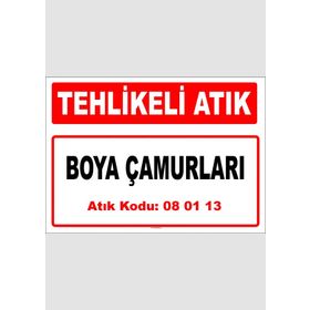 Evim Shopping A 080113-1 Boya Çamurları Uyarı Levhası