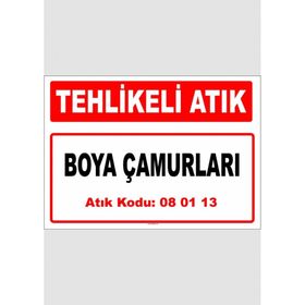 Evim Shopping A 080113-1 Boya Çamurları Uyarı Levhası