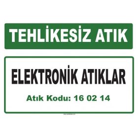 Evim Shopping A-160214 1 Elektronik Atıklar Uyarı Levhası