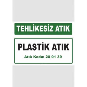 Evim Shopping A-200139-1 Plastik Atık Uyarı Levhası