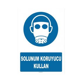 Evim Shopping AT 1357 Solunum Koruyucu Kullan Uyarı Levhası