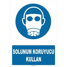 Evim Shopping AT 1357 Solunum Koruyucu Kullan Uyarı Levhası