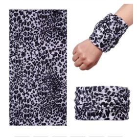 Evimdeyokyok Açık Renk Leopar Baf Bandana Maske