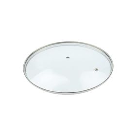 EvimSaray 26 cm Cam Kapak Metal Çerçeveli Tencere Tava Kapağı