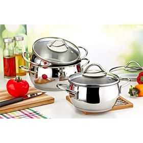 Evimsaray S-1161 Şevval 6 Parça Mini Tencere Seti